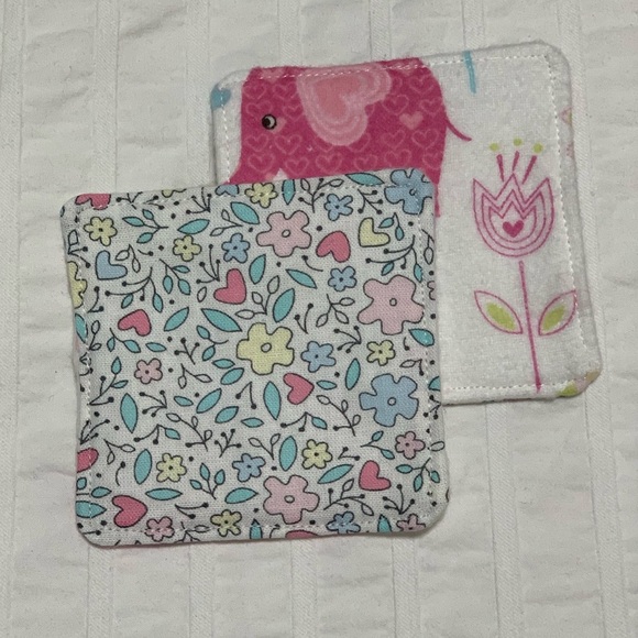 Reusable Facial Pads 100% Cotton Cute Prints Sustainable Eco Friendly Pick Ten - Picture 5 of 5